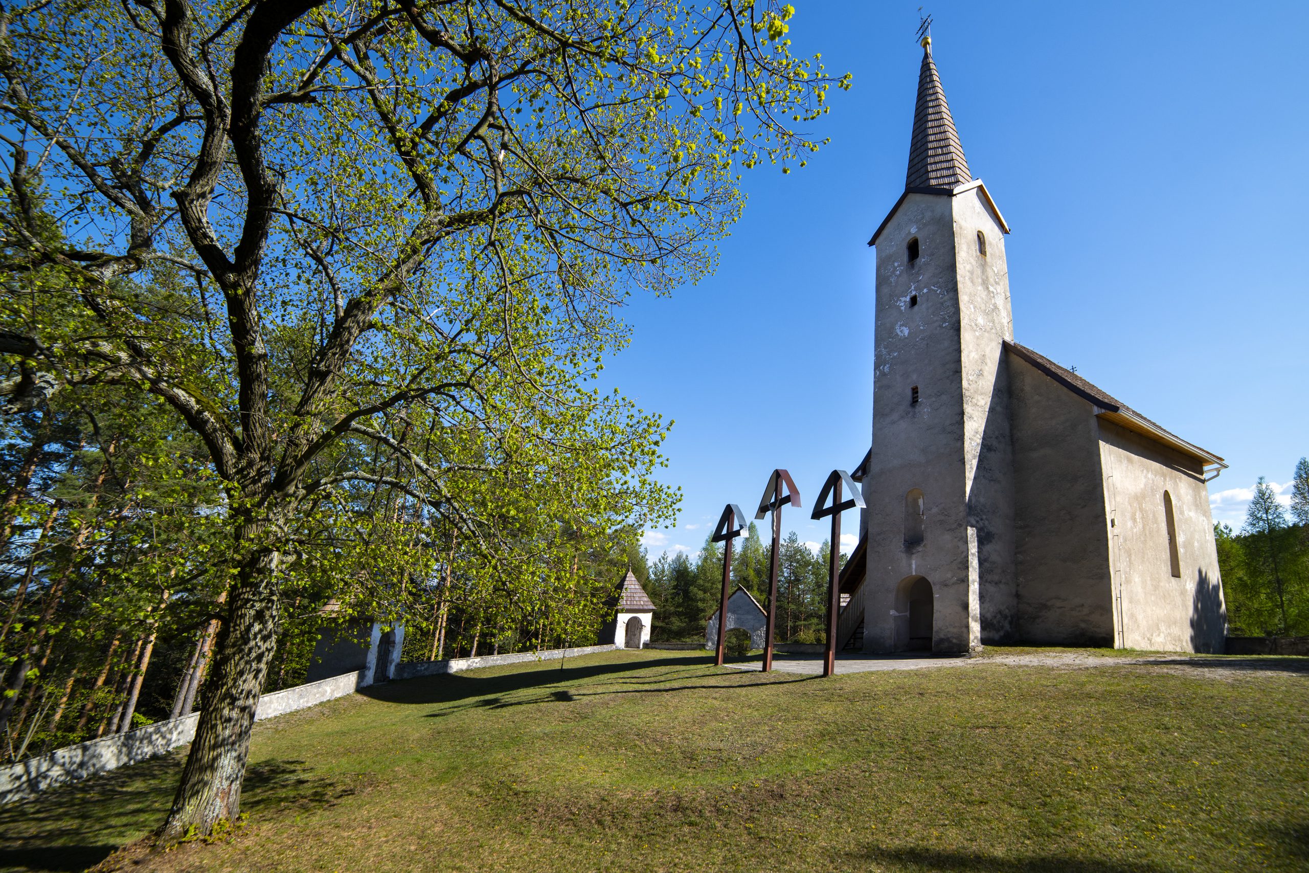 Kalvária a Kostol sv. Kríža v Kláštore pod Znievom
